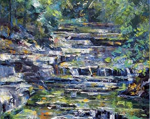 Marc Caren STREAM NEAR YELLOW SPRINGS-c2012-Oil on canvas