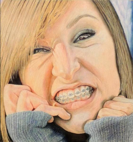 Honorable Mention | Mary Yaklin | LIFE OF A BRACE FACE | colored pencil | Miami Valley CTC | Grade 12